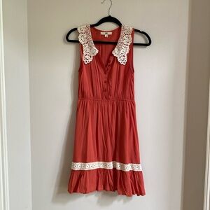 Vintage Inspired Orange Dress
